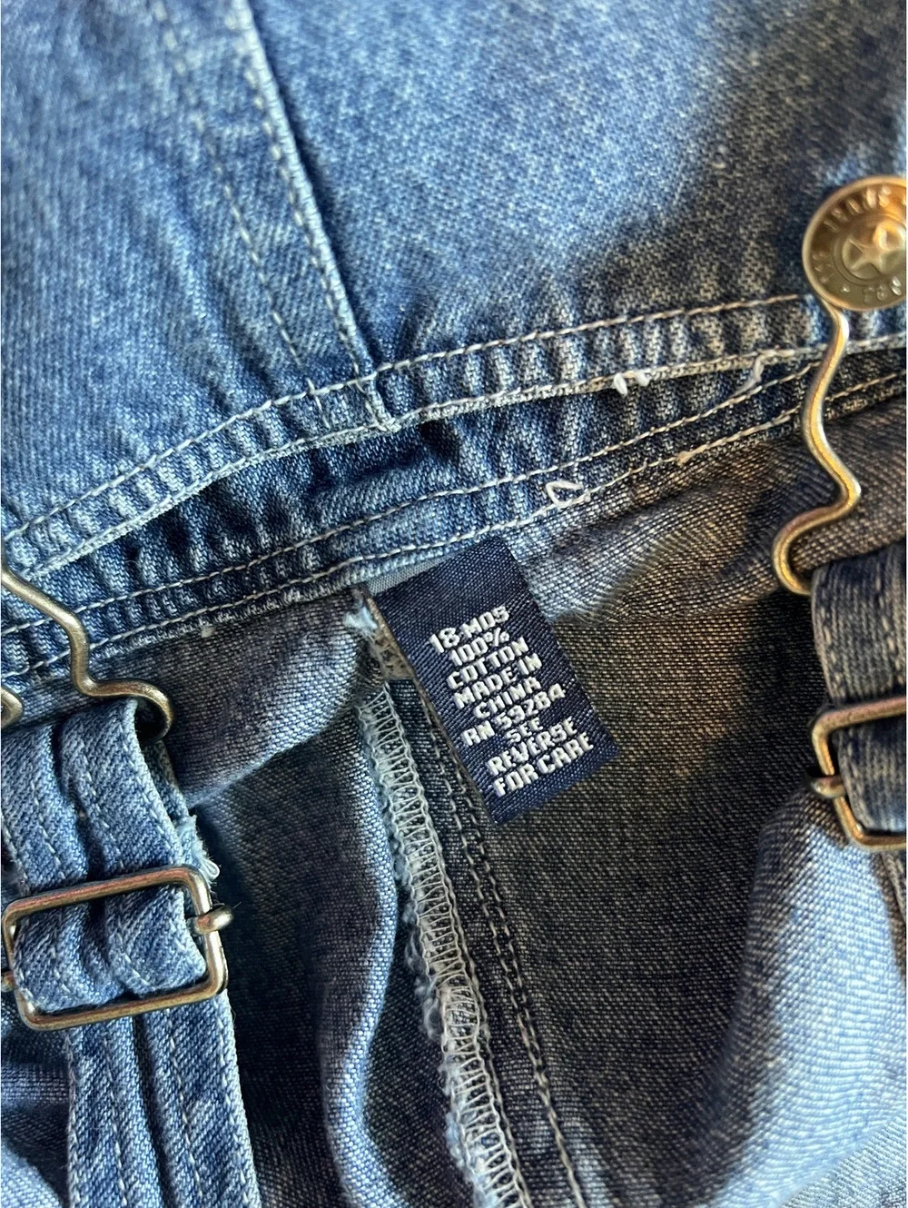 Vintage Children’s Place Denim Overalls 18 mo